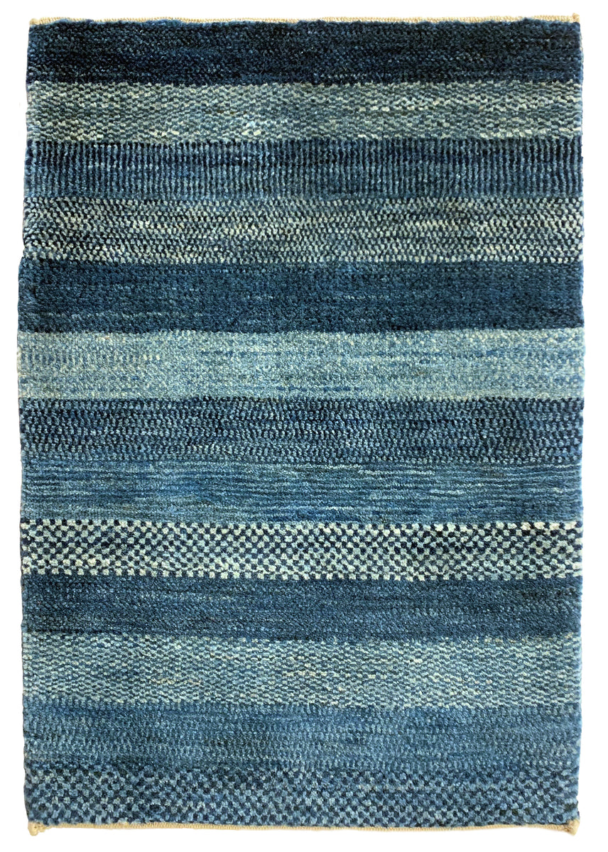 Kashkuli, Stripes, Shades of Blue Gregorian Rug Newton Lower Falls