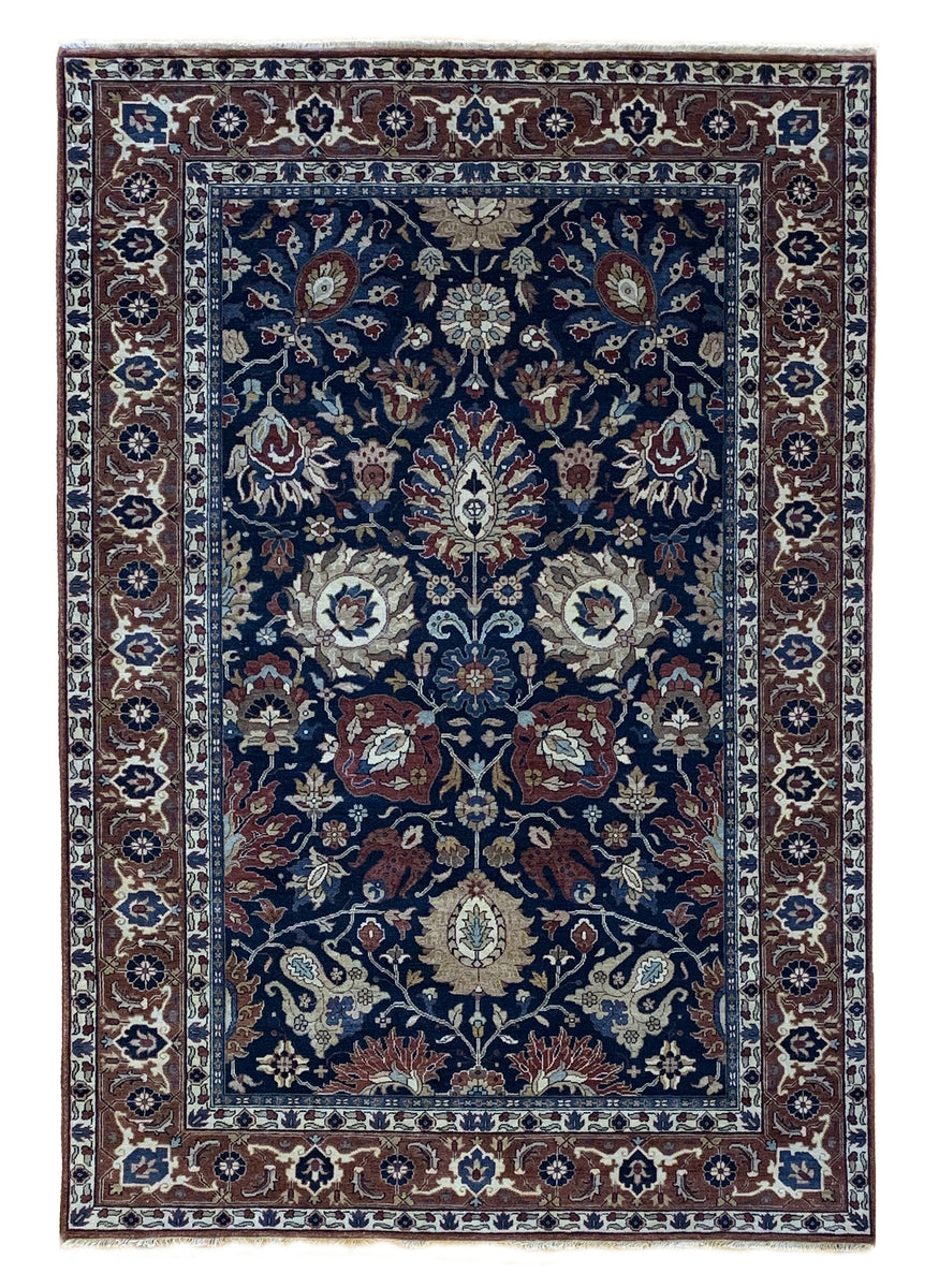Agra Dark Blue Gregorian Rugs Newton Lower Falls