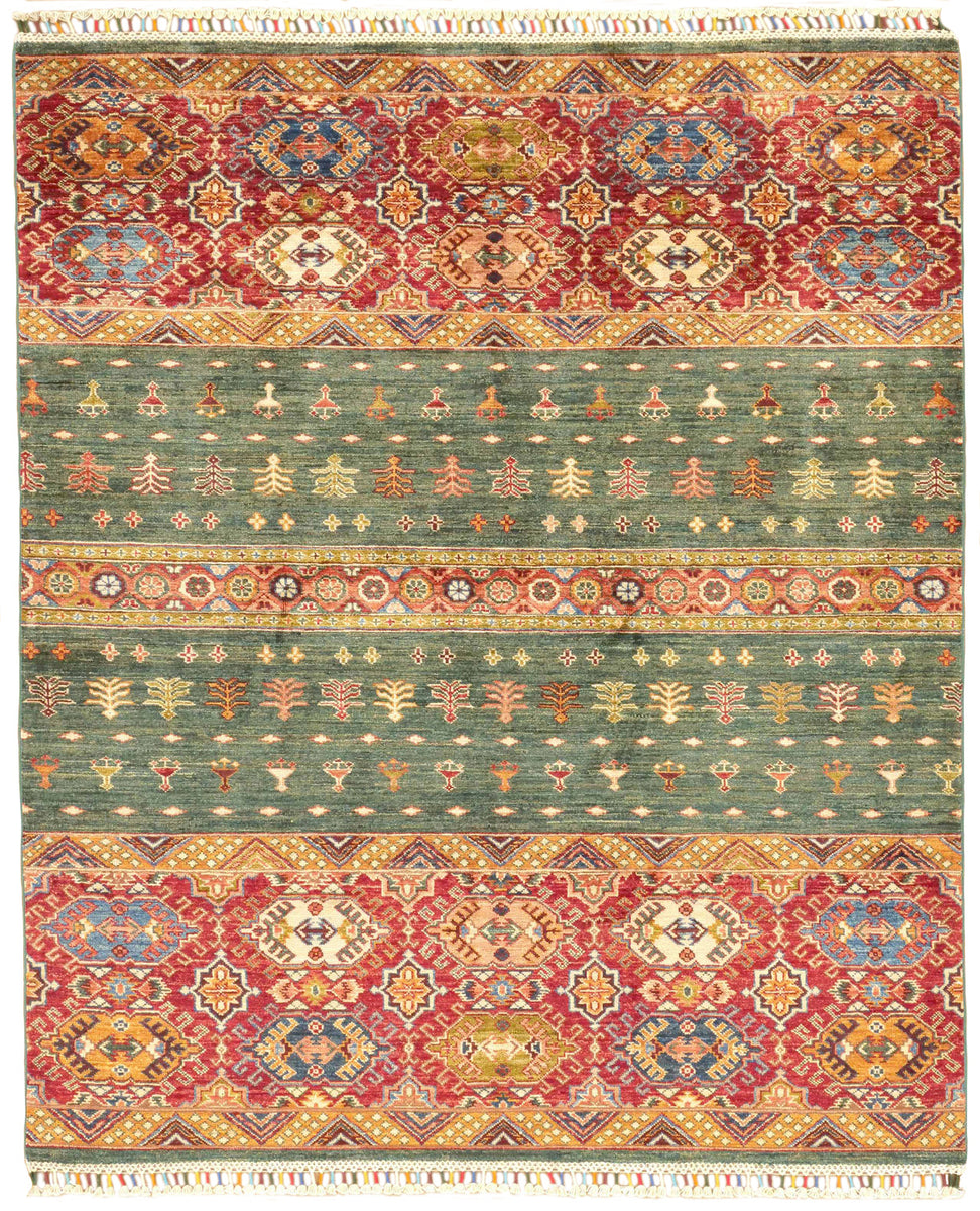 Taleqan, Broad Bands of Color | Gregorian Rugs | Newton Lower Falls MA