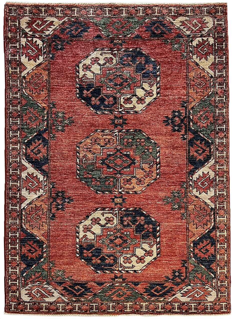 Ersari, Classic Elephant Foot Pattern Scatter | Gregorians | Newton MA ...